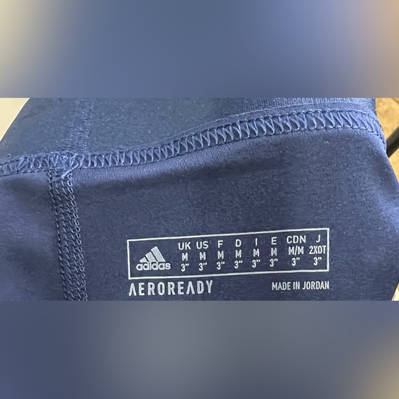 Adidas navy blue/white shorts - Picture 4 of 5